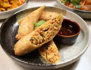 The Hestia Veggie - Vegan restaurant in Downtown Vancouver – fine dining dishes, interior photos, and ambiance.