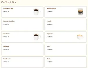 Aidan’s Coffee & Food W Hastings - Cafe restaurant in Downtown Vancouver – fine dining dishes, interior photos, and ambiance.