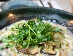 The Hestia Veggie - Vegan restaurant in Downtown Vancouver – fine dining dishes, interior photos, and ambiance.