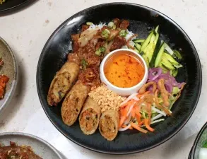 The Hestia Veggie - Vegan restaurant in Downtown Vancouver – fine dining dishes, interior photos, and ambiance.