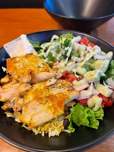 Picture of dish Salmon bowl at Caveman Café & Bakery