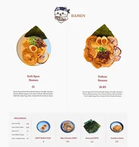 Picture of menu information at Soft Spot Kitchen