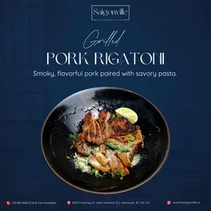 Picture of dish information at The Saigonville Restaurant