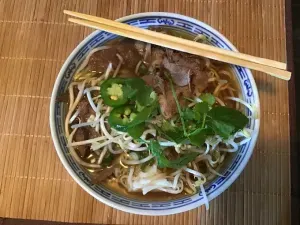 Picture of dish Phō- well done brisket and skirt flank at Pho Stanley