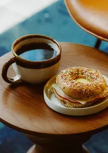 Picture of dish Brekkie Bagel at Aidan's Coffee & Food W Broadway