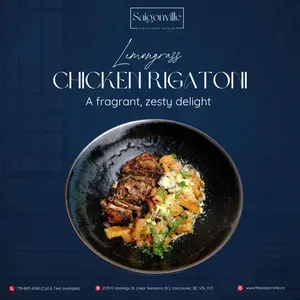 Picture of dish information at The Saigonville Restaurant