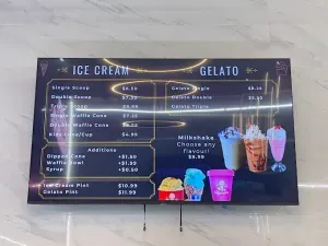 Picture of menu information at Ricardo's Granville