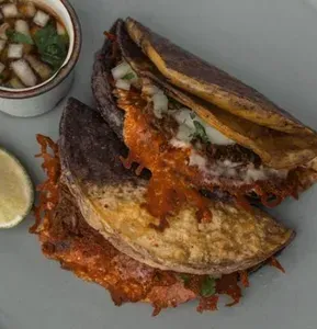 Picture of dish Quesabirria Tacos at La Taqueria Brentwood