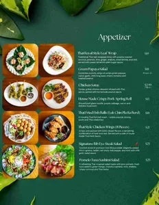 Picture of menu information at RENS